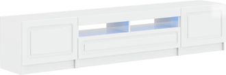 vidaXL Cabinet De Tv Led De 5 Piezas Blanco Brillante Vidaxl