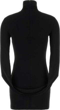 Alexander Wang Womens Black Stretch Jersey Mini Dress Exterior: Viscose Elastane Abiti
