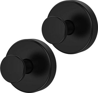 No Brand Adecuado Para Ganchos De Ventosa Reutilizables Y Extra&iacute;bles, Toallas De Ducha Resistentes, Batas, Corona, Negro 2