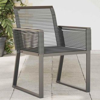 vidaXL Vidaxl - Garden Chairs 4 pcs Black Poly Rattan