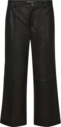 Mos Mosh MOS Mosh, Dames, Broeken, Zwart, Maat: 2XS Leer