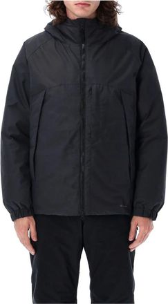 Snow Peak Zwarte Donsjas Hoge Kraag - Heren - Gewatteerde jassen - Zwart - L - Polyester - Jassen