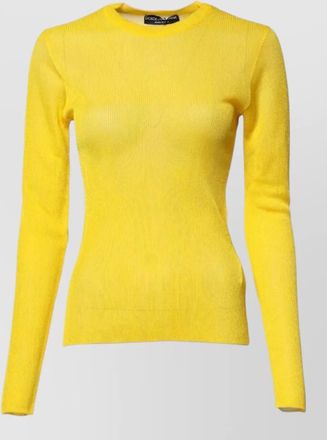 Dolce & Gabbana ribbed knit long-sleeve sweater