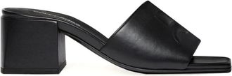 Courr&egrave;ges Sandalen met vierkante open teen - Dames - Muiltjes - Zwart - 38 EU - Schoenen