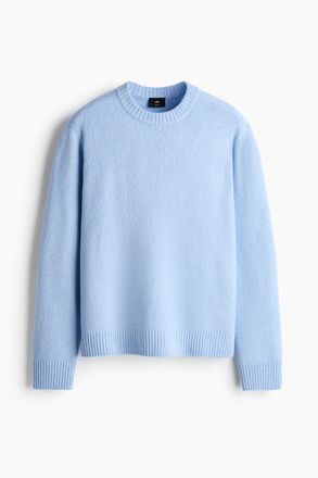 H&M Angerauter Pullover in Regular Fit - Blue