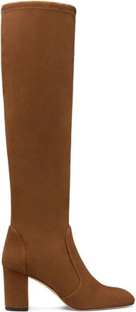 Stuart Weitzman Lucie Boot 75 - Dames - Laarzen met Hak - Bruin - 40 EU - Su&egrave;de - Schoenen