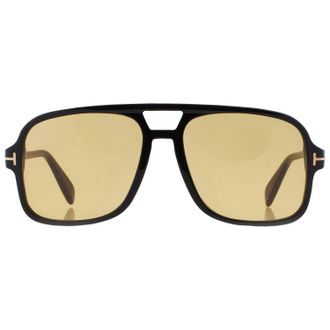 Tom Ford Falconer Amber Navigator Mens Sunglasses FT0884 01E 60