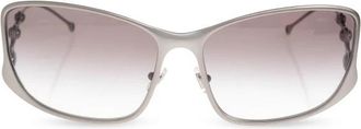 Diesel 0Dl 1013 Rechthoekige Zonnebril - unisex - Zonnebrillen - Grijs - 65 MM - Accessoires