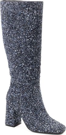 Corkys Footwear Womens Yolo Glitter Boots - Wide Calf In Sapphire Blue