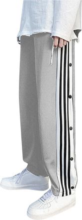 Generic Womens Tear Away Pants Side Split Snap Open Bottom Post Surgery Pants Joggers Athletic Workout Streetwear Sweatpants for Yoga Casual Gym and Sports Gr