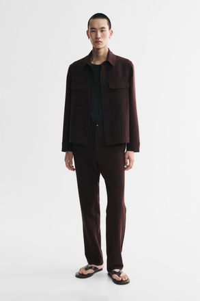H&M Regular-fit Twill Pants in Dark Brown at Nordstrom, Size X-Small