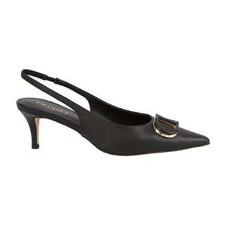 Twinset Pumps, female, Black, 7 UK, Slingback Oval T