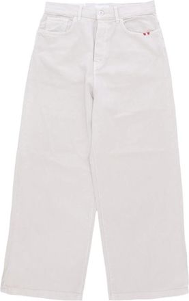 Amish Wijde Pijp Jeans Heren Broek Ecru - Heren - Loose Fit Jeans - Beige - W33 - Katoen - Jeans