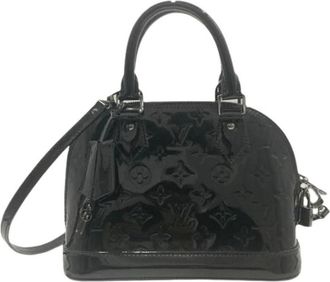 Louis Vuitton Pre-owned Mini Bags, female, Black, Size: ONE SIZE Pre-owned Vernis Mini Shoulder Bag