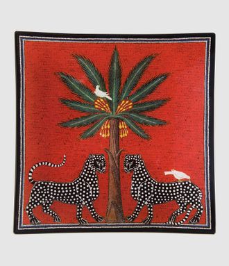 Ortigia Assiette de Pr&eacute;sentation en Verre Mosa&iuml;que Rouge 11