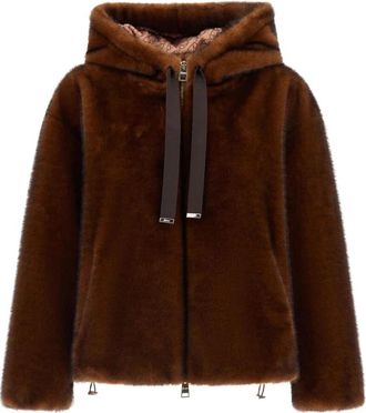 Herno Bomber Jacket - Dames - Jassen - Bruin - M - Katoen - Jassen