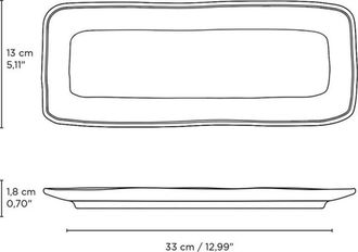 Porto Brasil Rectangular Platter Medium Set of 4 in Litchi at Nordstrom