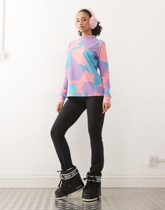 OOSC Del Mar - Top base layer da donna multicolore