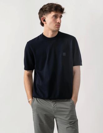 HUGO BOSS Mens BOSS Orange Kanacho Mens T-Shirt - Dark Blue 404 - Navy - Size: 38