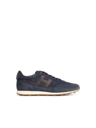 Hogan Athletic Blue Suede Sneakers
