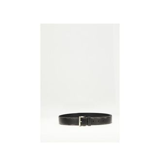 Prada Womens Black Calf Leather Bos Taurus Regular Belt
