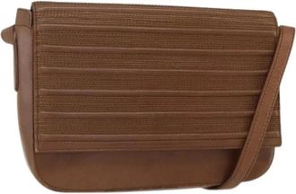 Loewe Pre-owned Cross Body Bags, female, Brown, Size: ONE SIZE Pre-owned Leather Shoulder Bag