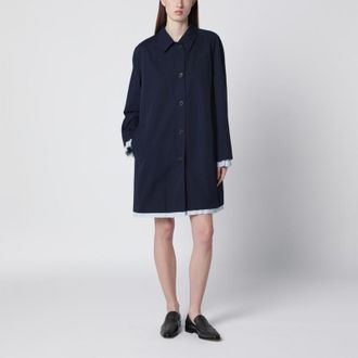 Miu Miu Blue cotton overcoat