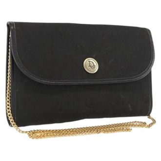 Dior Borsa a spalla in tela a nido dape Pre-owned - - Pre-owned - Donna - Nero - ONE SIZE