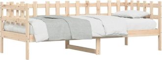 vidaXL Day Bed without Mattress 90x200 cm Solid Wood Pine Vidaxl