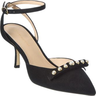 Stuart Weitzman Luella Strap 75 Suede Pump