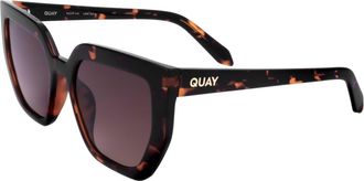 Quay Quay Womens 45mm Brown Sunglasses CONTOURED-TRT-45