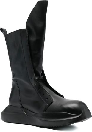 Rick Owens Leren laarzen - Zwart