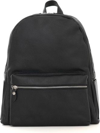 Alberto Luti Zaino-Tintoincapomoro Leren rugzak - Heren - Rugzakken - Zwart - ONE Size - Leer - Tassen