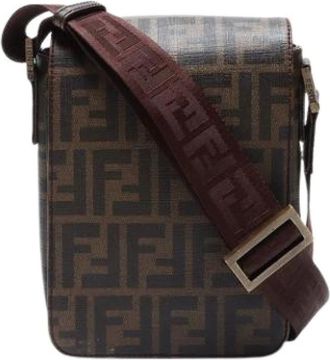 Fendi Pre-owned Cross Body Bags, female, Brown, Size: ONE SIZE Pre-owned Plastic Cross Body Bag