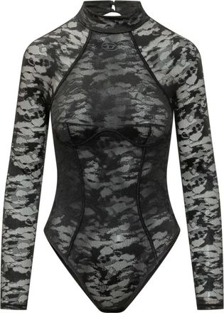 Diesel Tops, Dames, Zwart, S, Katoen, Vivian-Utlt UW Body