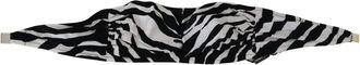 Dolce & Gabbana Zebra Bandeau Bikini Top - Dames - Bikinis - Zwart - XS - Nylon - Badmode