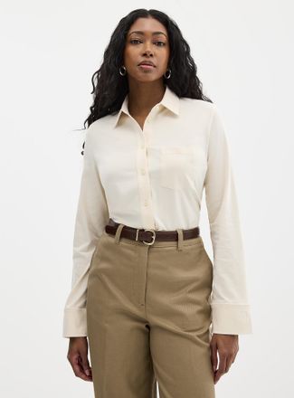 Marc O'Polo Shirt - Womens Cotton jersey long-sleeve shirt