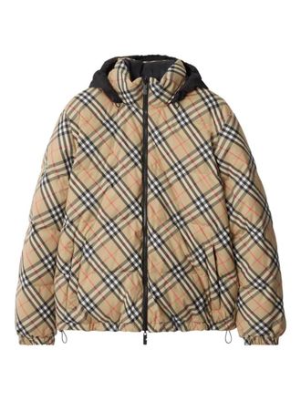 Burberry Reversible Check Puffer Jacket