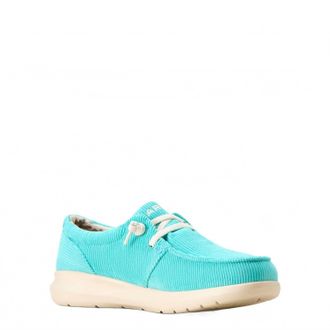 Ariat Womens Corduroy Hilo Shoes In Turquoise