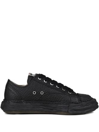 Miharayasuhiro textured sneakers - unisex - Calf Leather/Rubber/Fabric - 42 - Black