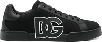 Dolce & Gabbana DG LOGO PORTOFINO SNEAKERS Size: 43, colour: BLACK