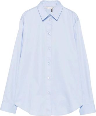 Max Mara Overhemden, Dames, Blauw, S, Katoen, Mmlfiacre