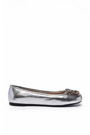 Pinko Leather Ballerinas - Gold