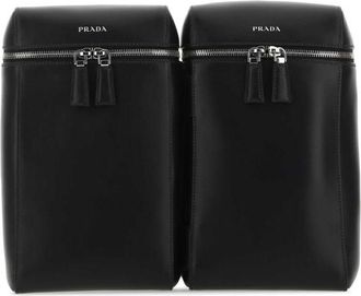 Prada Black Leather Backpack