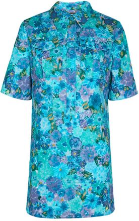 Chlo&eacute; Floral Print Stretch-cotton Dress - Multicoloured - 36 (UK8 / S)