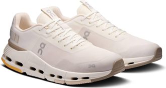 On Womens Cloudnova Form 2 Shoes In Ivory /desert