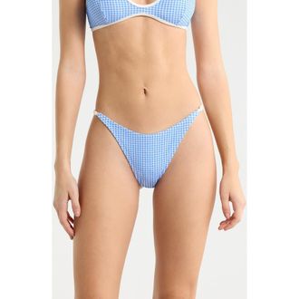 Rip Curl Poolside Hi Leg Skimpy Bikini Bottoms in Blue at Nordstrom, Size X-Small