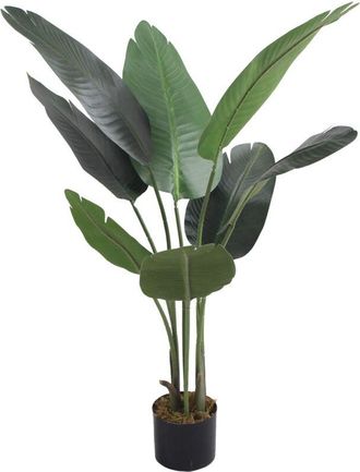 Mobili Rebecca Mobili Rebecca - Planta Artificial De Banano Rebecca Mobili Taznit 110x45x45 Poli&eacute;ster Polietileno Verde Marr&oacute;n