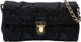 Prada Pre-owned Cross Body Bags, female, Black, Size: ONE SIZE Pre-owned Nylon Crossbody Bag