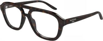 Balenciaga Aviator Bril - Heren - Accessoires - Bruin - Maat: 55 MM